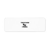 TAPE ROLL ETIKET (Voorkant)