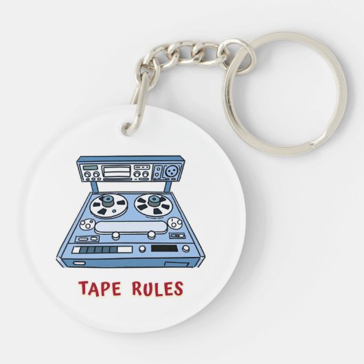 Tape Rules Sleutelhanger voor Studio Recording Eng (Achterkant)
