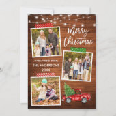 Tape Truck Wood Lights penseel Script-penseel Feestdagenkaart (Voorkant)