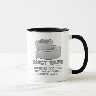 tape van kanaal - nee draaien ! nee! in mmph! mmph mok