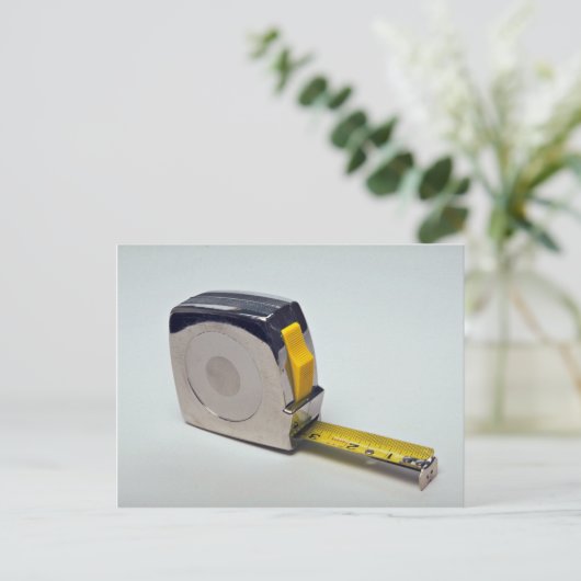 Tape voor het meten van objecten briefkaart (Staand voorkant)