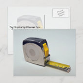 Tape voor het meten van objecten briefkaart (Voorkant / Achterkant)