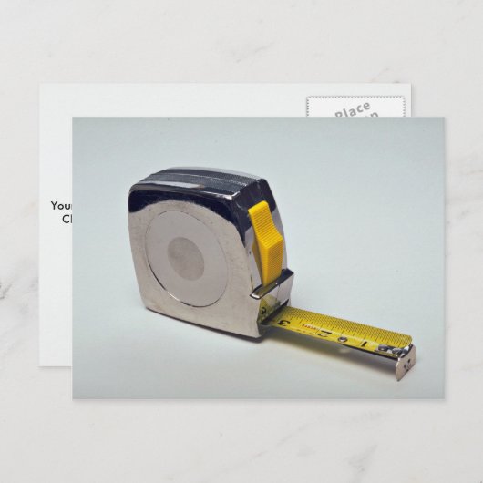 Tape voor het meten van objecten briefkaart (Voorkant / Achterkant)