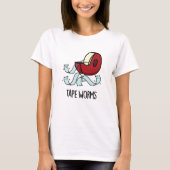 Tape Worms Funny Sticky Tape Puns T-shirt (Voorkant)