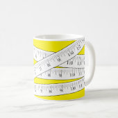 Tape Yellow Novelty meten Koffiemok (Voorkant rechts)