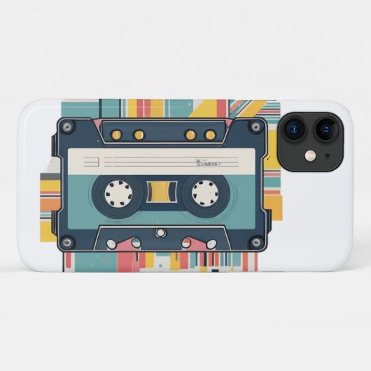 Tapecassette Case-Mate iPhone Case (Achterkant (horizontaal))