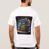 Tapecassette en -radio t-shirt (Achterkant)