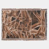 Tapecurves, bruine snede met reliëf en overlapping deken (Voorkant)