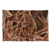 Tapecurves, bruine snede met reliëf en overlapping kussensloop (Achterkant-Rechts)