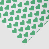 Tapedocument met een klein groen beeldschermpatroo tissuepapier (Detail)