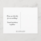  tapekaartflessen opslaan datum aankondigingskaart (Achterkant)