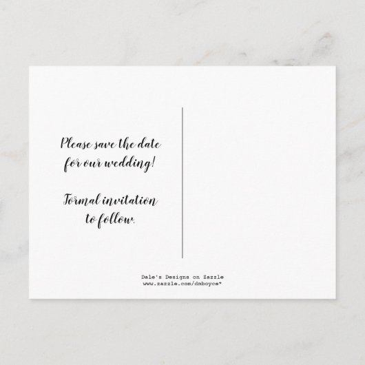 tapekaartflessen opslaan datum aankondigingskaart (Achterkant)