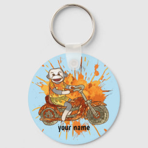 Tapelmotor met contactsleutel sleutelhanger