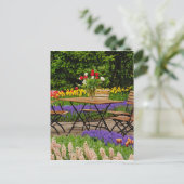 Tapeltjes in de tuin, Keukenhof Tuinen, Briefkaart (Staand voorkant)