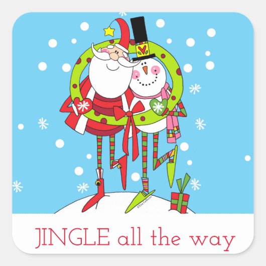 Tapeltjes Vierkante Sticker (Voorkant)