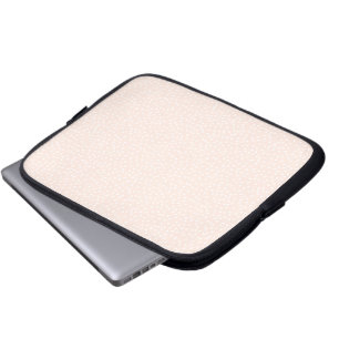 tapeluis van peach polka laptop sleeve