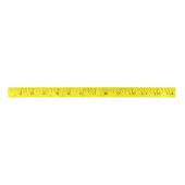 Tapemaat Imperial Inches Ruler Yellow Ribbon Satijnen Lint (Voorkant)