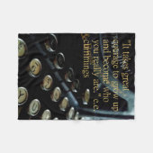 tapemachine, 30 x 40 inch, voor "Courage", Fleece Deken (Voorkant (Horizontaal))