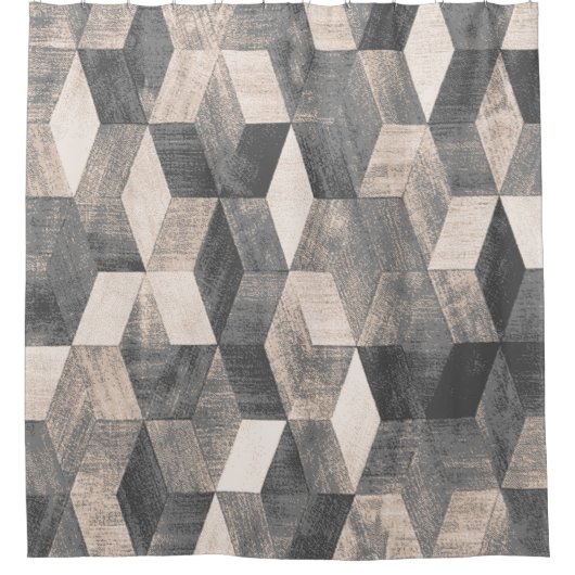 Tapenbadmat en Rug Boho Style etnische designpa Douchegordijn (Voorkant)