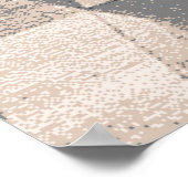 Tapenbadmat en Rug Boho Style etnische designpa Poster (Hoek)