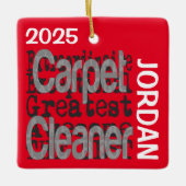 Tapenreiniger Extraordinaire Keramisch Ornament (Voorkant)