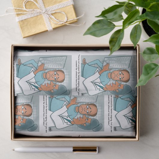 Tapepapier met X-Rays Tissuepapier (Geschenk)