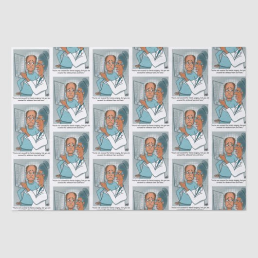 Tapepapier met X-Rays Tissuepapier (Voorkant)