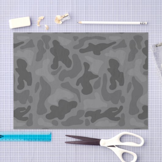 Tapepapier voor Black Camo Pattern Tissuepapier (Craft)