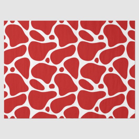 Tapepapier voor rood en wit Giraffe Tissuepapier (Voorkant)