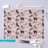 Tapepapier voor shii-tzu-honden en Botten Tissuepapier (Craft)