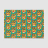 Tapepapier voor tijger Waterverf gelachen Tissuepapier (Voorkant)