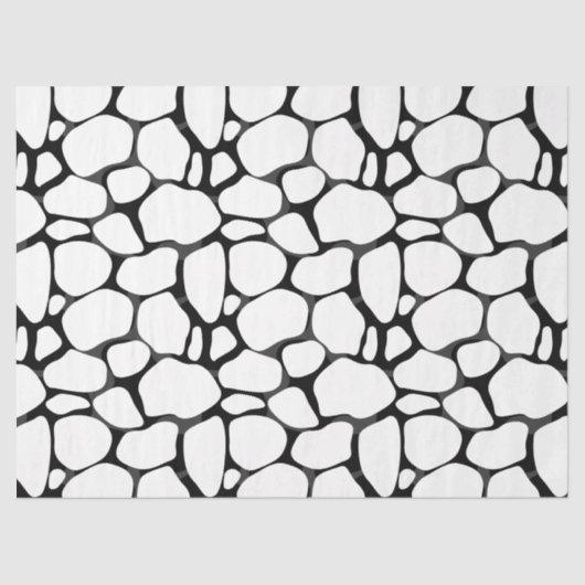 Tapepapier voor zwart-wit Giraffe Tissuepapier (Voorkant)