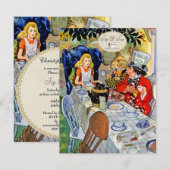 Tapepartijtje van Mad Hatter, Baby shower bekijken Kaart (Voorkant / Achterkant)
