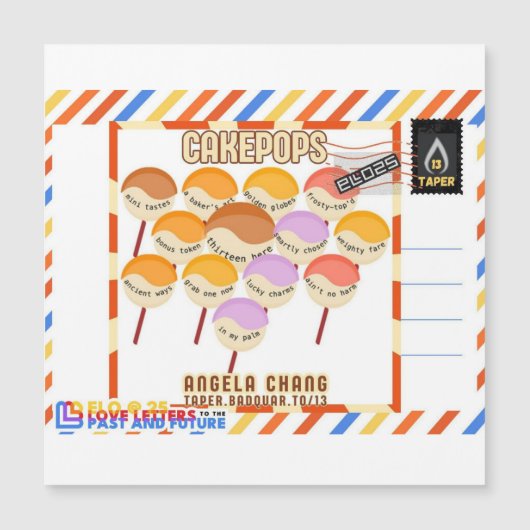 Taper:CakePops Hallo vanuit ELO2025 (Voorkant)