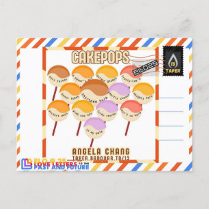 Taper:CakePops Hallo vanuit ELO2025 Feestdagenkaart
