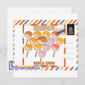 Taper:CakePops Hello From ELO2025 Feestdagenkaart (Voorkant / Achterkant)