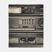Taperecorder Fleece Deken (Voorkant)