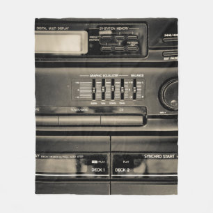 Taperecorder Fleece Deken