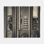 Taperecorder Fleece Deken (Voorkant (Horizontaal))