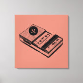  taperecorder Monogram Canvas afdrukken (Voorkant)