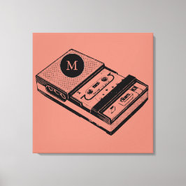 taperecorder Monogram Canvas afdrukken