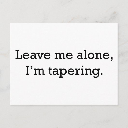 Tapering Briefkaart (Voorkant)