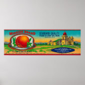 Taperlabel Mission Peach Poster (Voorkant)