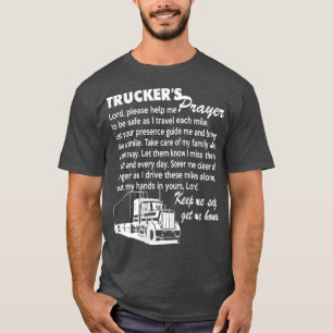 Tapers Prayer Truck Driver gift mannen en vrouwen T-shirt