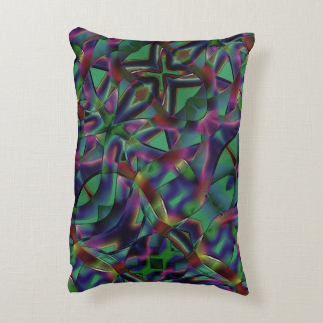 Tapes van gesinterde kleurige tapes accent kussen (Achterkant (Verticaal))