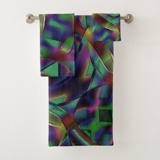 Tapes van gesinterde kleurige tapes bad handdoek (Insitu)