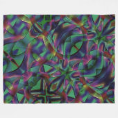 Tapes van gesinterde kleurige tapes fleece deken (Voorkant (Horizontaal))