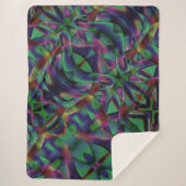 Tapes van gesinterde kleurige tapes sherpa deken (Voorkant)