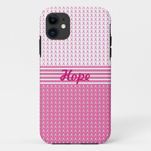 Tapes voor borstkanker bewustzijn iphone hoesje (Achterkant)
