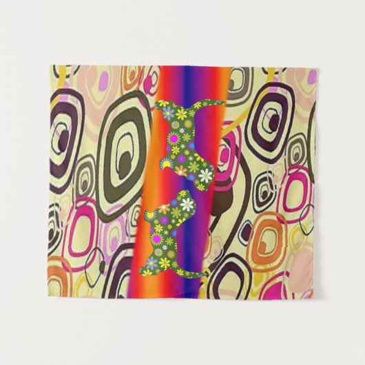 Tapestries Floral Wandkleed (Voorkant (horizontaal))